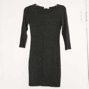 3/4 Quarter Sleeve Gray Dress H&M